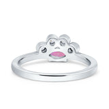 Marquise Art Deco Bridal Wedding Engagement Ring Simulated Cubic Zirconia 925 Sterling Silver