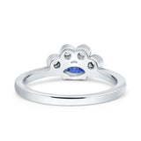 Marquise Art Deco Bridal Wedding Engagement Ring Simulated Cubic Zirconia 925 Sterling Silver