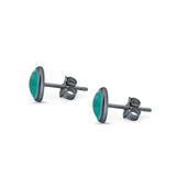 Half Ball Stud Earrings Round 925 Sterling Silver (5mm-16mm)
