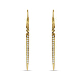 Drop Dangle Leverback Earrings Cubic Zirconia 925 Sterling Silver