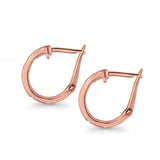 Hoop Earrings Created Opal 925 Sterling Silver (18mm)