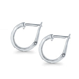 Hoop Earrings Created Opal 925 Sterling Silver (18mm)