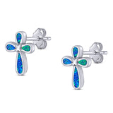 cross stud earrings