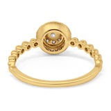 14K Gold 0.25ct Round 7.8mm G SI Promise Diamond Engagement Wedding Ring