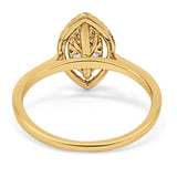 14K Gold 0.38ct Round 12.5mm G SI Promise Diamond Engagement Wedding Ring