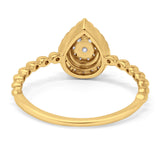 14K Gold 0.26ct Round 9mm G SI Promise Diamond Engagement Wedding Ring