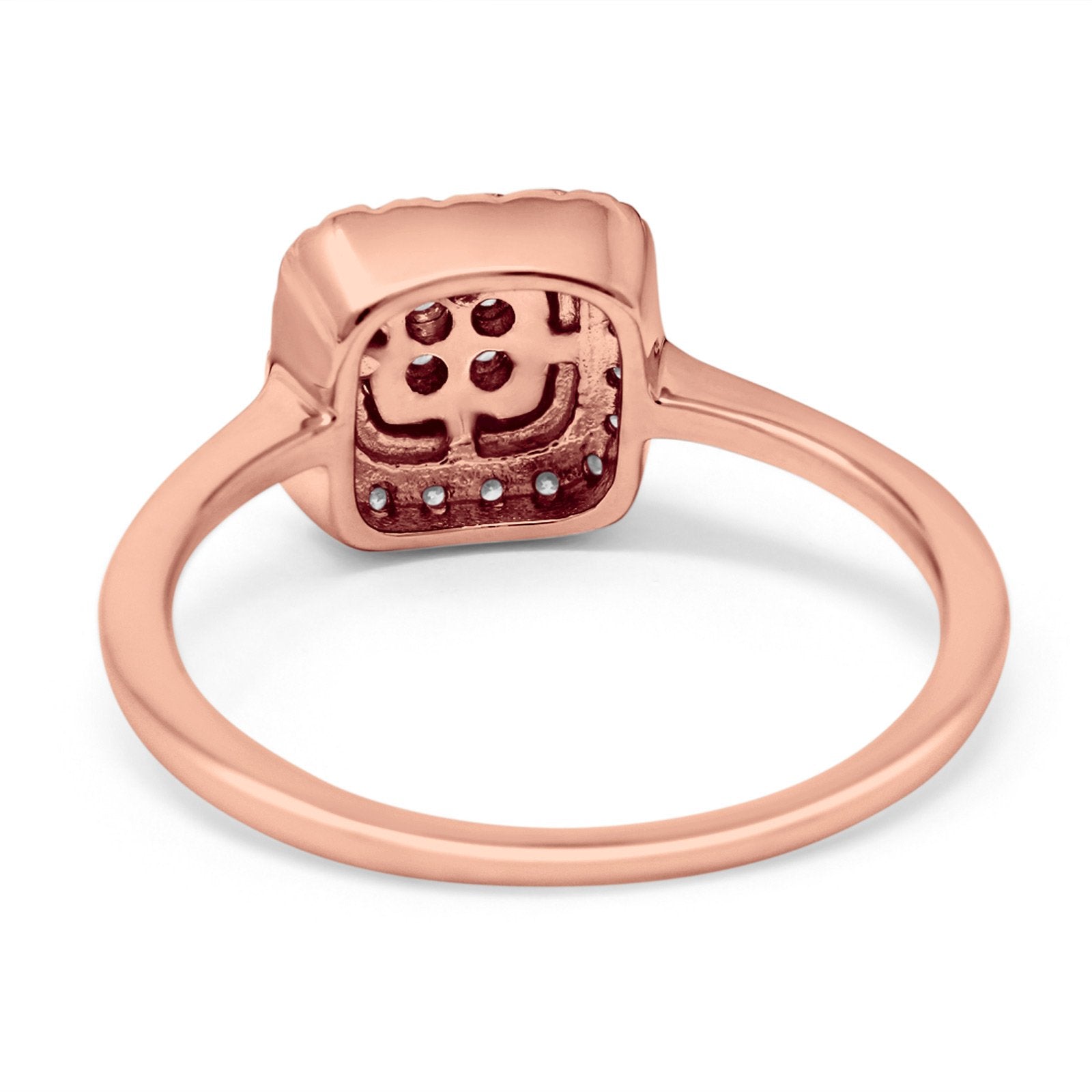 14K Gold 0.17ct Princess 8.7mm G SI Diamond Engagement Wedding Ring