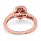 14K Gold 0.25ct Pear Shape 10mm G SI Diamond Engagement Wedding Ring