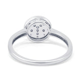 14K Gold 0.08ct Round 9mm G SI Diamond Engagement Wedding Ring