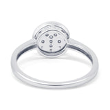 14K Gold 0.08ct Round 9mm G SI Diamond Engagement Wedding Ring