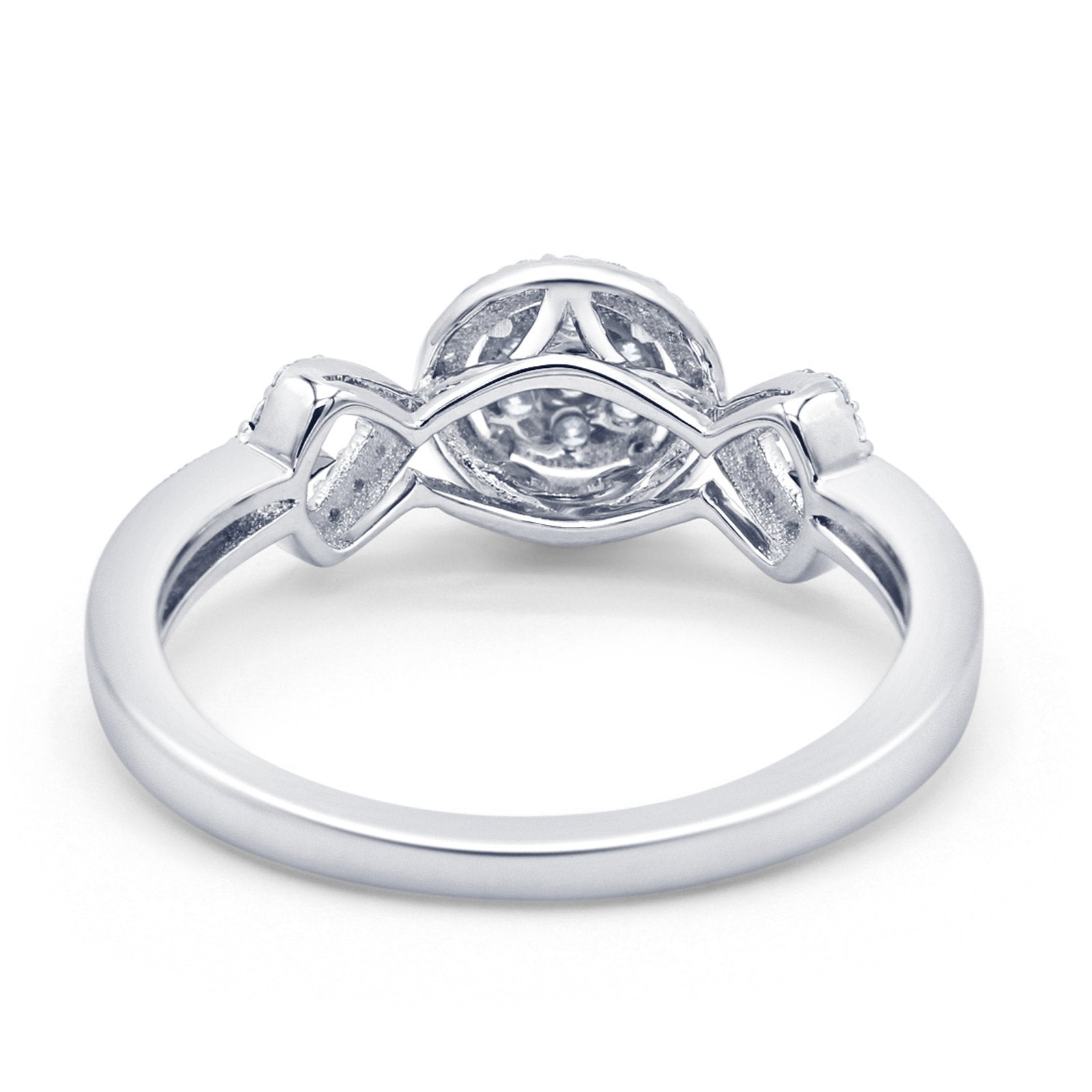 14K Gold 0.25ct Round 7mm G SI Diamond Promise Engagement Wedding Ring