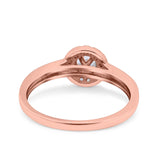 Art Deco Wedding Ring Band Round Pave Simulated Cubic Zirconia 925 Sterling Silver (8mm)