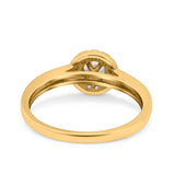 Art Deco Wedding Ring Band Round Pave Simulated Cubic Zirconia 925 Sterling Silver (8mm)