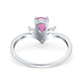 Art Deco Engagement Ring Marquise Simulated Cubic Zirconia 925 Sterling Silver