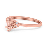 Marquise Art Deco Engagement Ring Simulated Cubic Zirconia 925 Sterling Silver