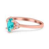 Marquise Art Deco Engagement Ring Simulated Cubic Zirconia 925 Sterling Silver