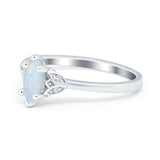 Marquise Art Deco Engagement Ring Simulated Cubic Zirconia 925 Sterling Silver