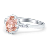 Vintage Style Wedding Ring Round Simulated Cubic Zirconia 925 Sterling Silver