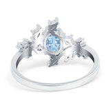 Oval Marquise Simulated Cubic Zirconia Ring 925 Sterling Silver