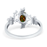 Oval Marquise Simulated Cubic Zirconia Ring 925 Sterling Silver