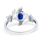 Oval Marquise Simulated Cubic Zirconia Ring 925 Sterling Silver
