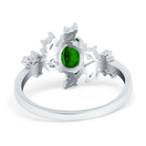 Oval Marquise Simulated Cubic Zirconia Ring 925 Sterling Silver