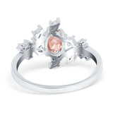 Oval Marquise Simulated Cubic Zirconia Ring 925 Sterling Silver