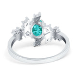 Oval Marquise Simulated Cubic Zirconia Ring 925 Sterling Silver