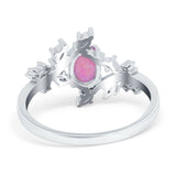 Oval Marquise Simulated Cubic Zirconia Ring 925 Sterling Silver