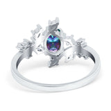 Oval Marquise Simulated Cubic Zirconia Ring 925 Sterling Silver