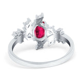 Oval Marquise Simulated Cubic Zirconia Ring 925 Sterling Silver