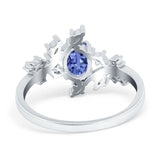 Oval Marquise Simulated Cubic Zirconia Ring 925 Sterling Silver