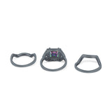 Princess Cut Vintage Art Deco Three Piece Bridal Set Wedding Ring Band Round Simulated Cubic Zirconia 925 Sterling Silver
