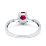 Art Deco V Chevron Engagement Ring Round Simulated Cubic Zirconia 925 Sterling Silver