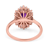 Emerald Cut Vintage Wedding Ring Simulated Cubic Zirconia 925 Sterling Silver