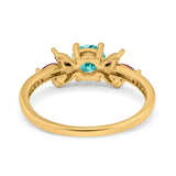 Marquise Wedding Ring Ruby Simulated Cubic Zirconia 925 Sterling Silver