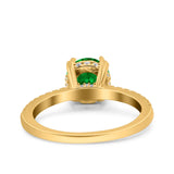 Art Deco Wedding Engagement Bridal Ring Half Eternity Round Simulated Cubic Zirconia 925 Sterling Silver