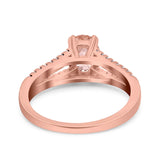 Split Shank Halo Oval Wedding Engagement Ring Round Black Simulated Cubic Zirconia 925 Sterling Silver