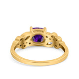 Vintage Style Art Deco Cushion and Marquise Wedding Engagement Ring Simulated Cubic Zirconia 925 Sterling Silver