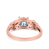 Vintage Style Art Deco Cushion and Marquise Wedding Engagement Ring Simulated Cubic Zirconia 925 Sterling Silver