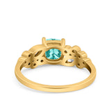 Vintage Style Art Deco Cushion and Marquise Wedding Engagement Ring Simulated Cubic Zirconia 925 Sterling Silver