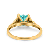 Celtic Art Deco Wedding Engagement Bridal Ring Round Simulated Cubic Zirconia 925 Sterling Silver