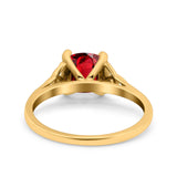 Celtic Art Deco Wedding Engagement Bridal Ring Round Simulated Cubic Zirconia 925 Sterling Silver