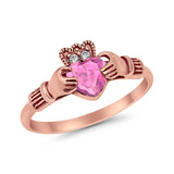 Vintage Style Engagement Bridal Ring Simulated CZ 925 Sterling Silver