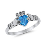 Vintage Style Engagement Bridal Ring Simulated CZ 925 Sterling Silver