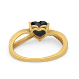 Engagement Heart Promise Ring Simulated Cubic Zirconia 925 Sterling Silver