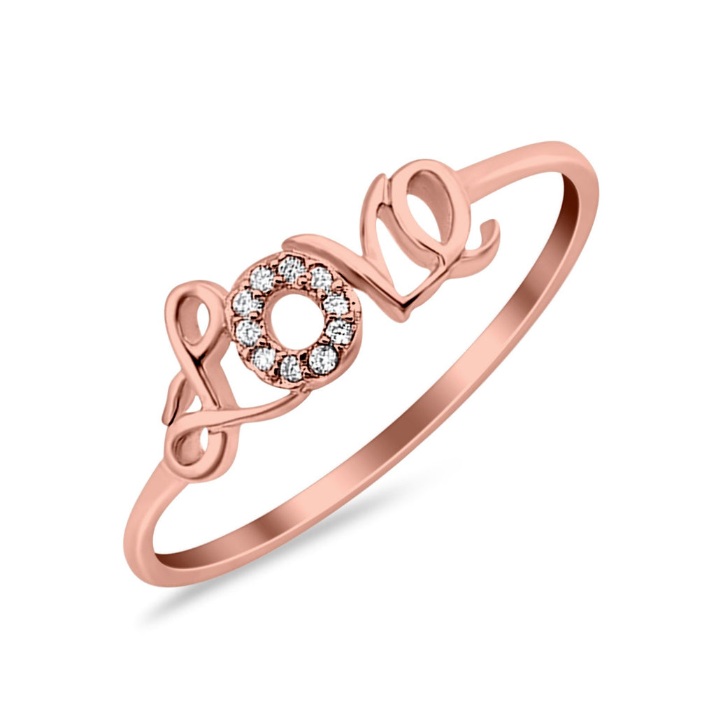 Engagement Eternity Love Ring Round Simulated Cubic Zirconia 925 Sterl