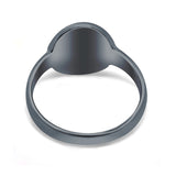 Peace Sign Ring Inlay Round Lab Created Opal 925 Sterling Silver