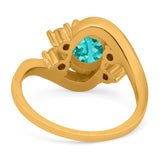 Swirl Oval Wedding Engagement Bridal Ring Simulated Cubic Zirconia 925 Sterling Silver