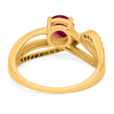 Art Deco Wedding Engagement Crisscross Bridal Ring Round Simulated Cubic Zirconia 925 Sterling Silver